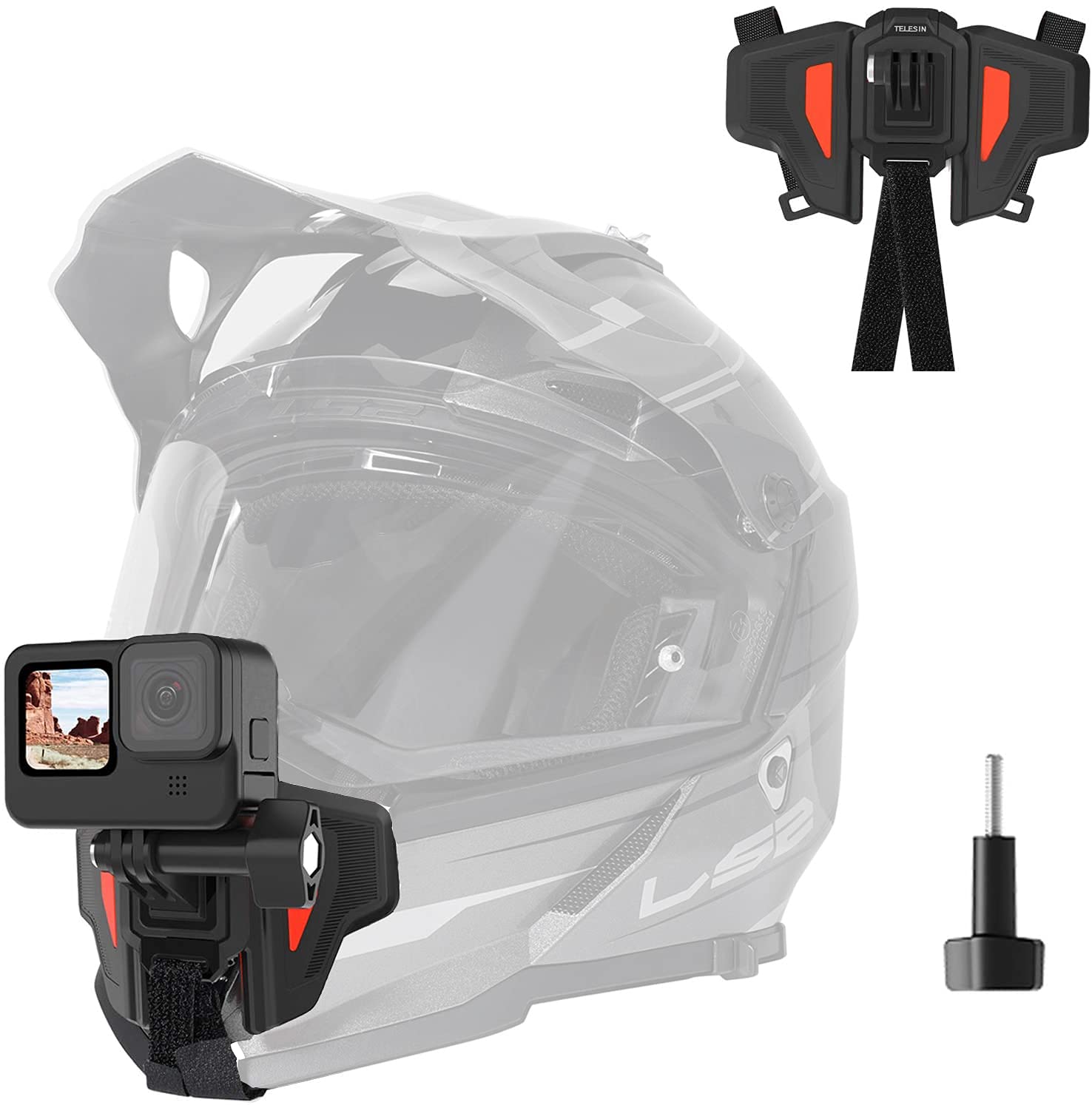 Telesin Motorcycle Helmet Chin Mount (GP-HBM-MT2)