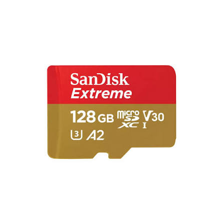SanDisk Extreme 128GB 190mbps microSDXC UHS-I Memory Card (SDSQXAA-128G-GN6MN)